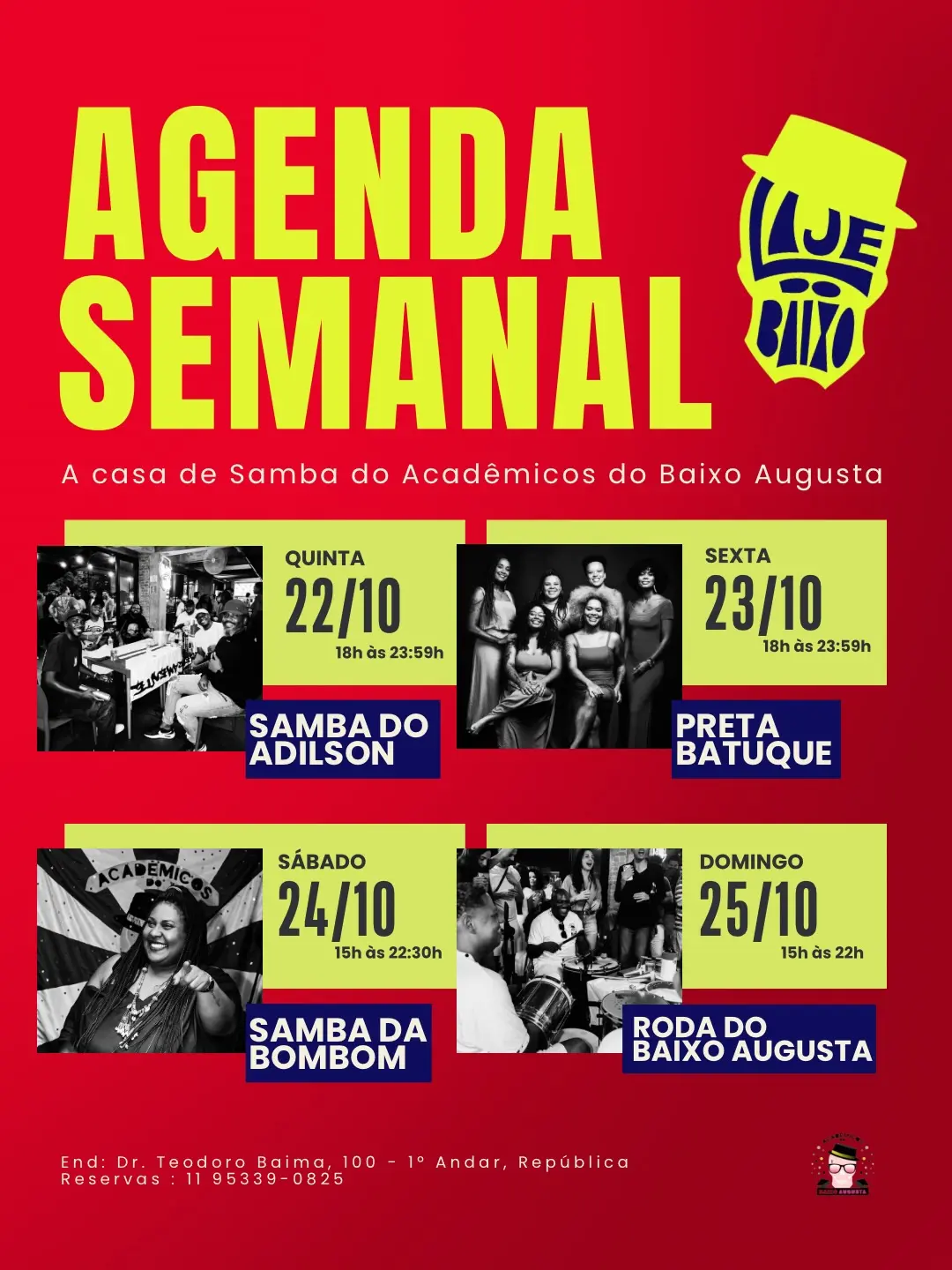 Flyer de Samba do Adilson