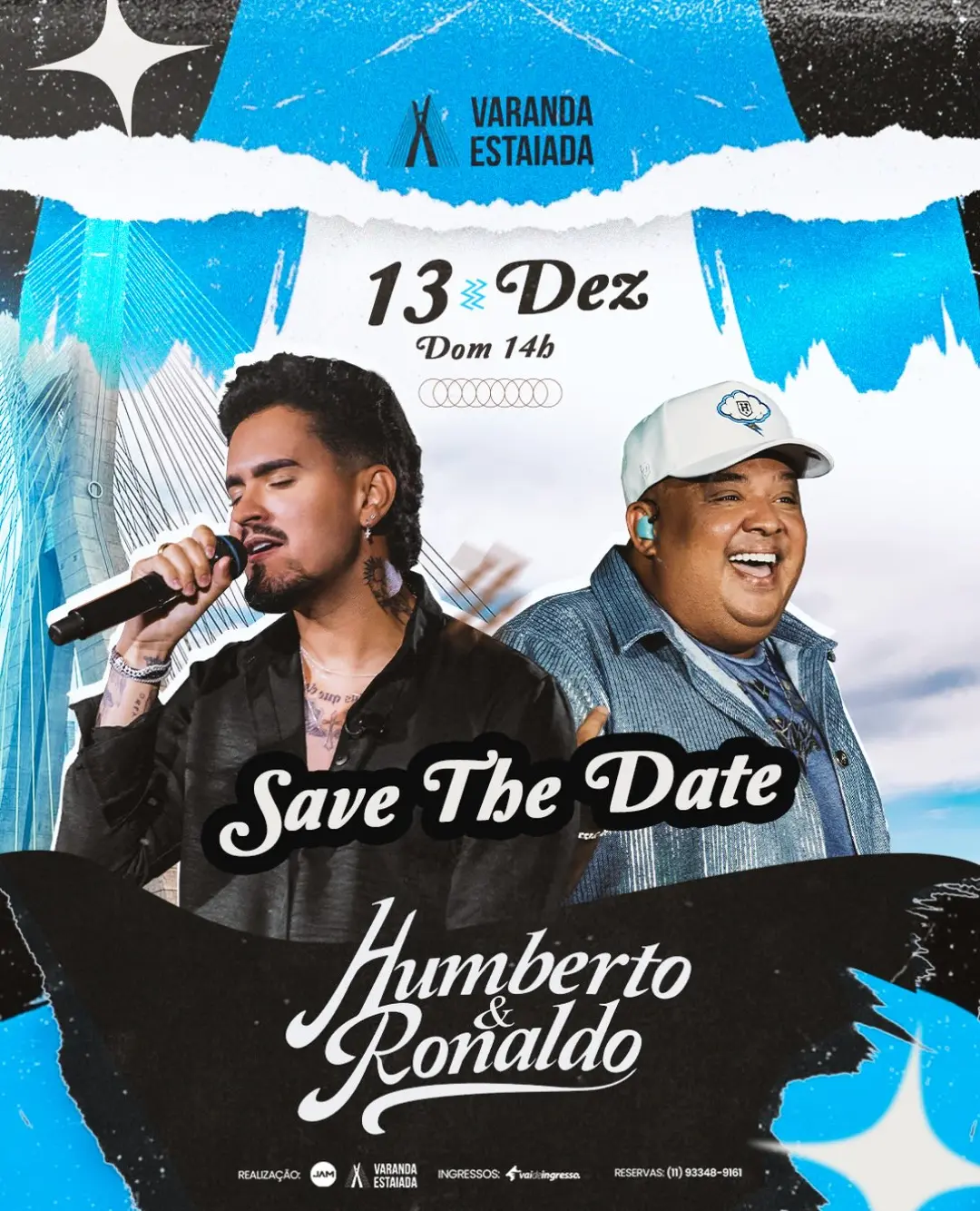 Flyer de Humberto e Ronaldo