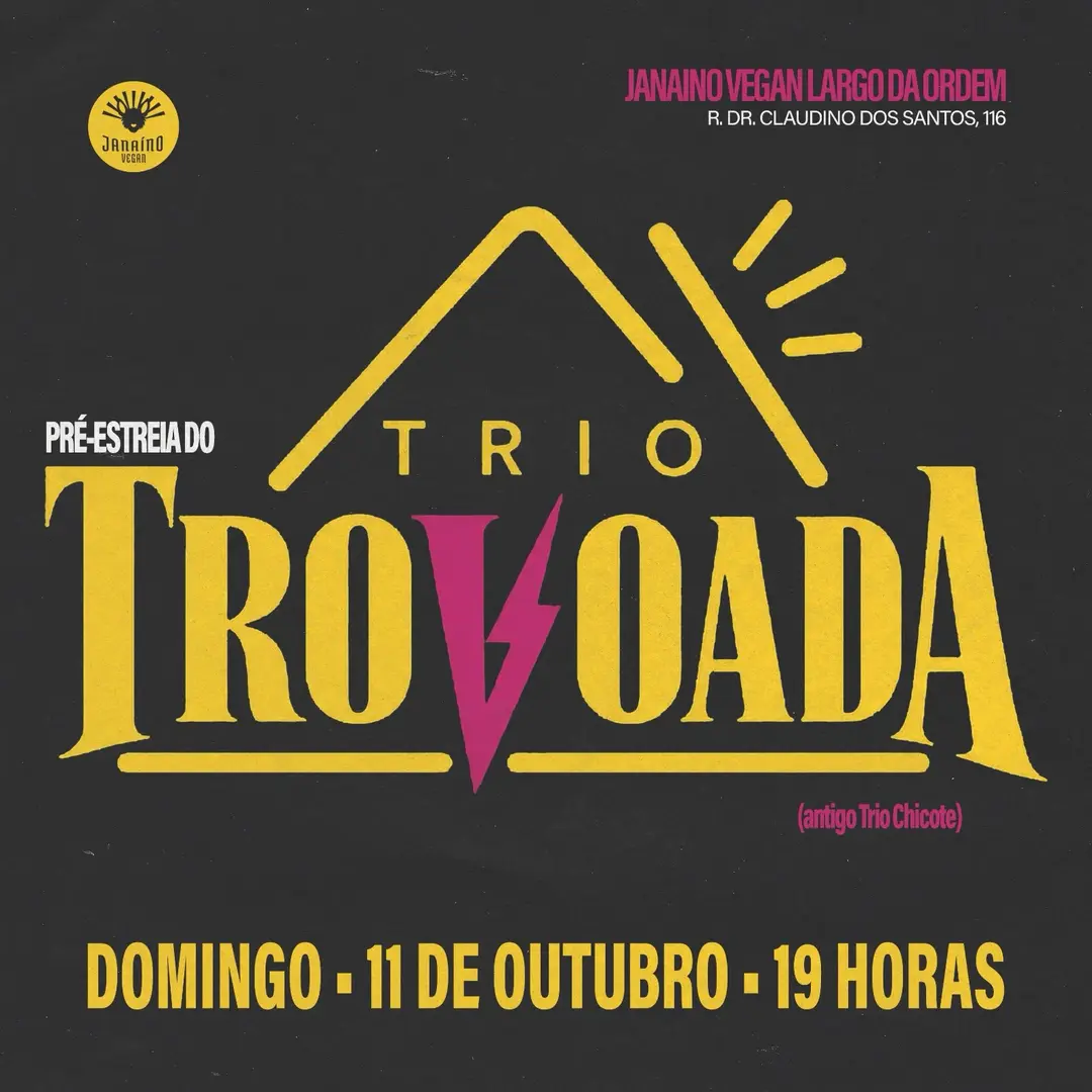 Flyer de Trio Trovoada