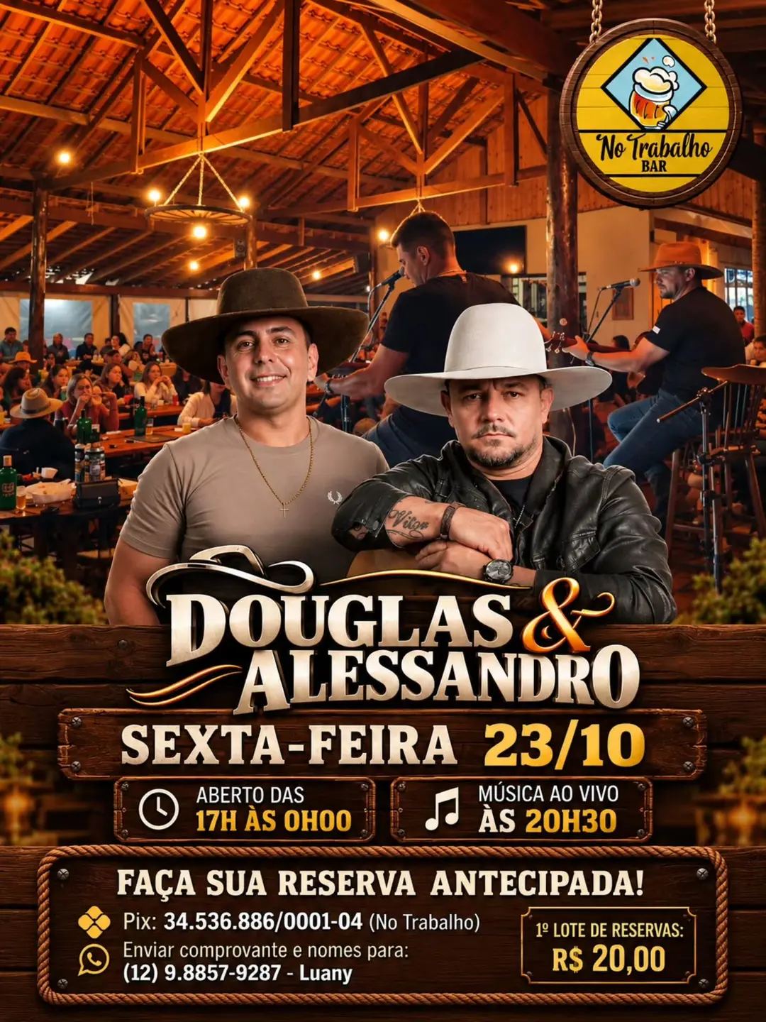 Flyer de Douglas e Alessandro