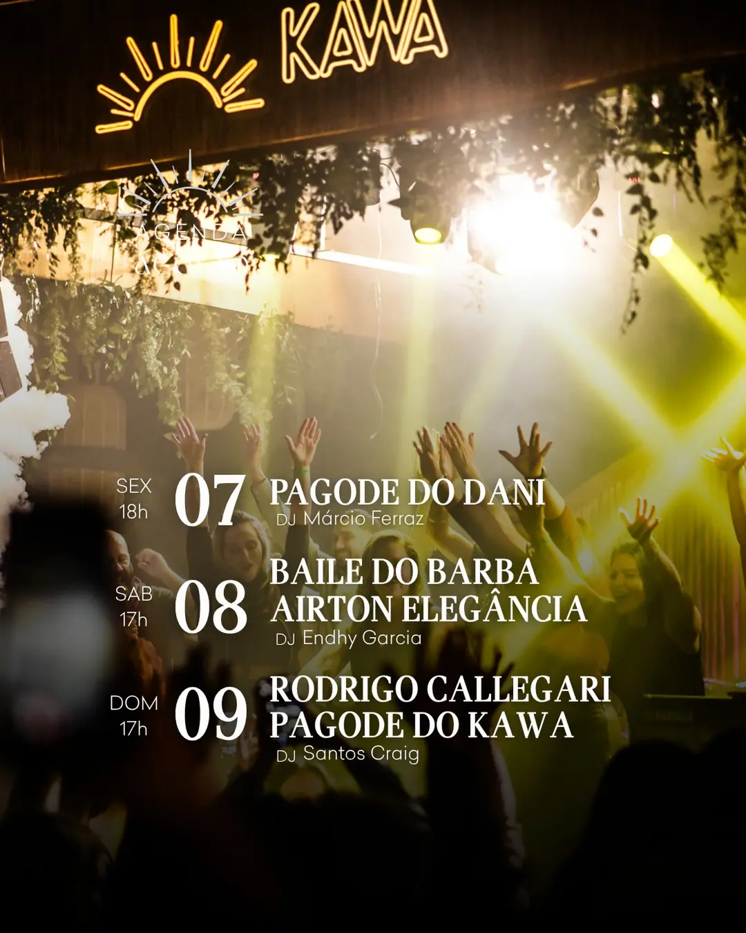 Flyer de Rodrigo Callegari e Pagode do Kawa