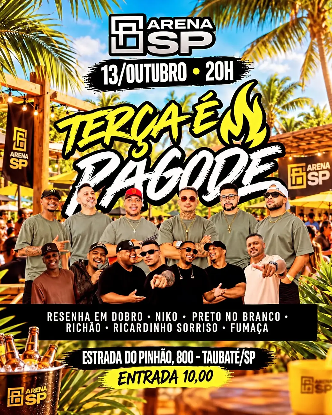 Flyer de Niko, Richard Sousa e mais 4 artistas