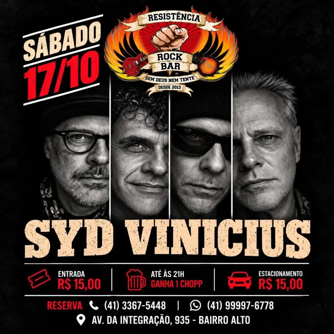 Flyer de Banda Syd Vinícius