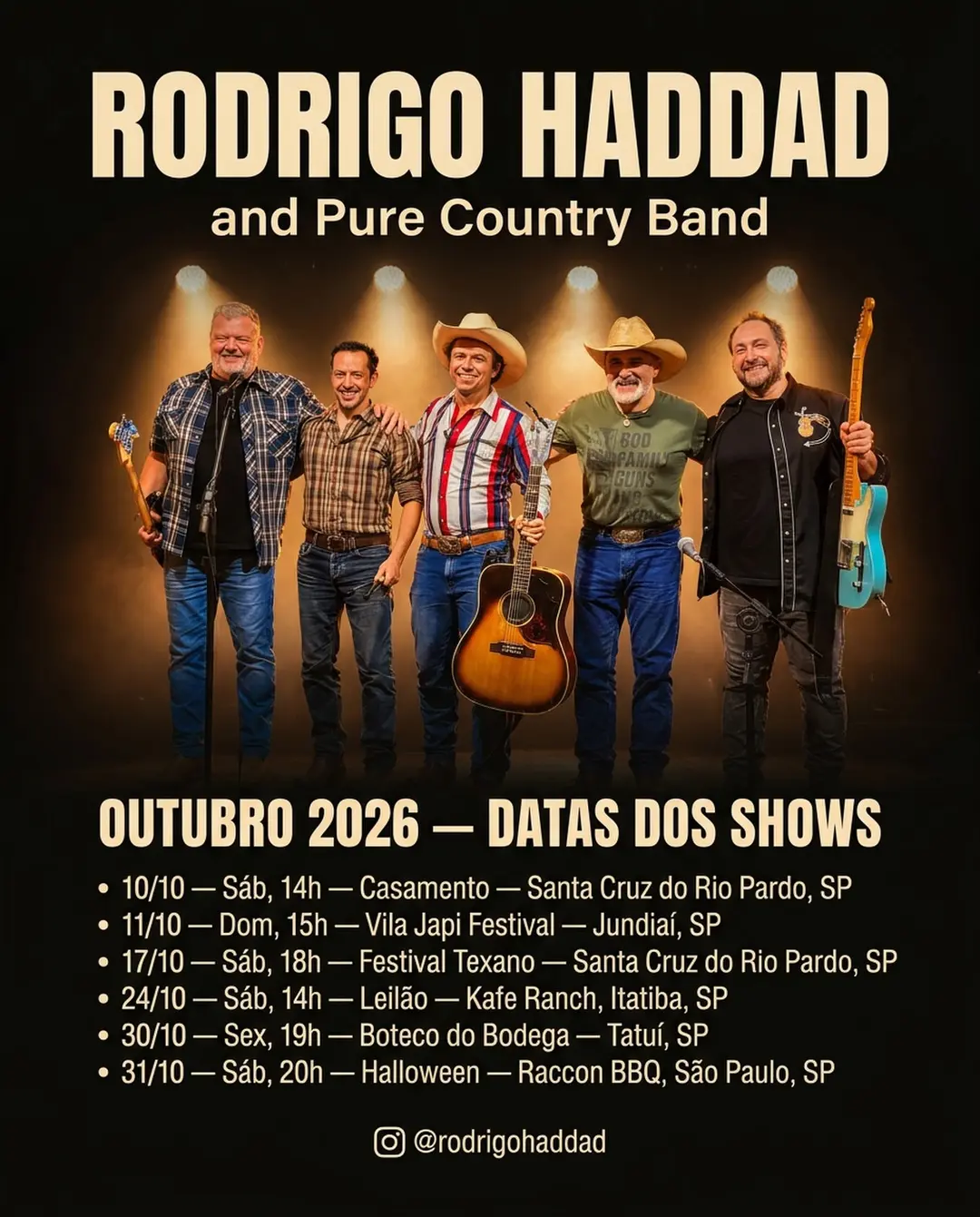 Flyer de Rodrigo Haddad