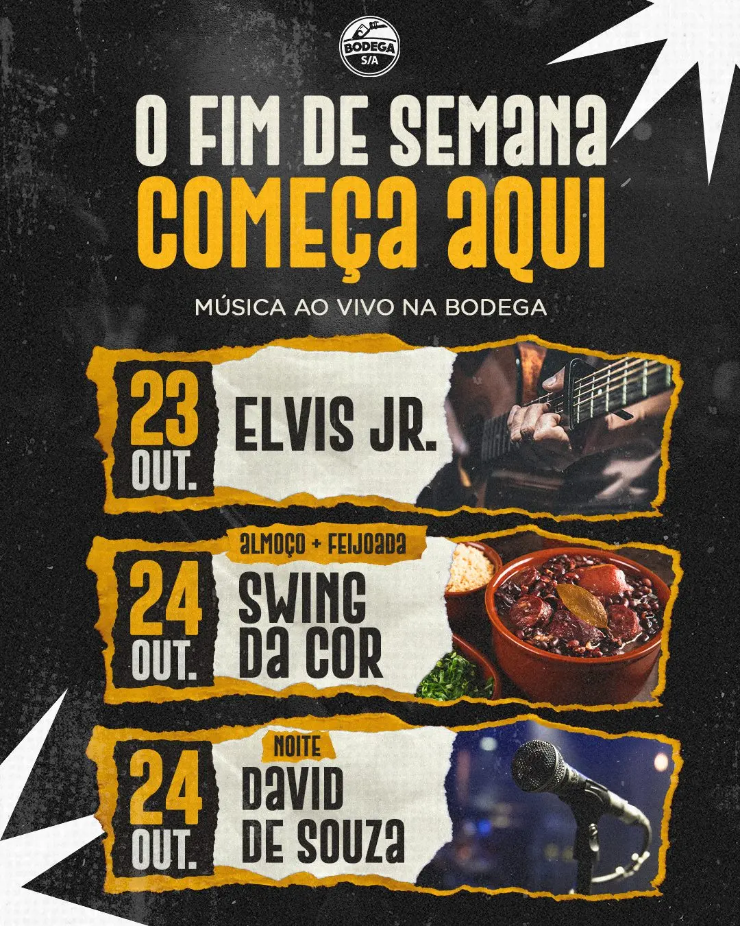 Flyer de Swing da Cor e David de Souza