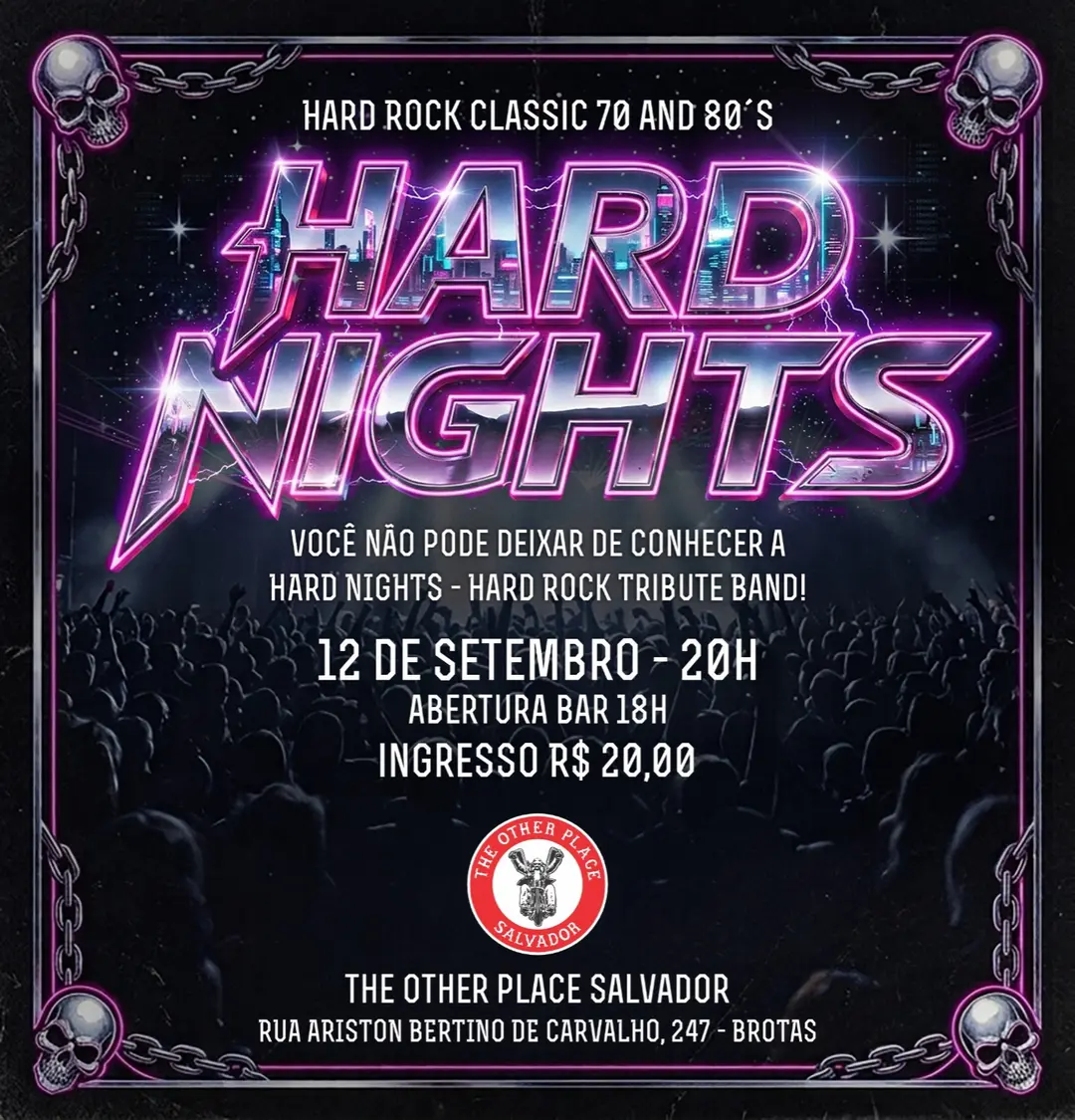 Flyer de Hard Nights e Revenge Kiss