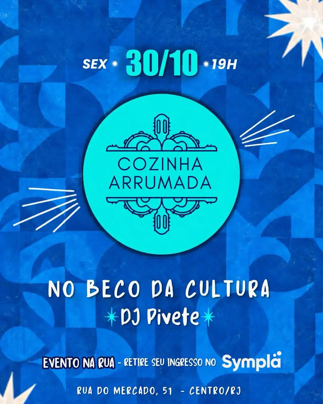 Flyer de Grupo Cozinha Arrumada e Pivete