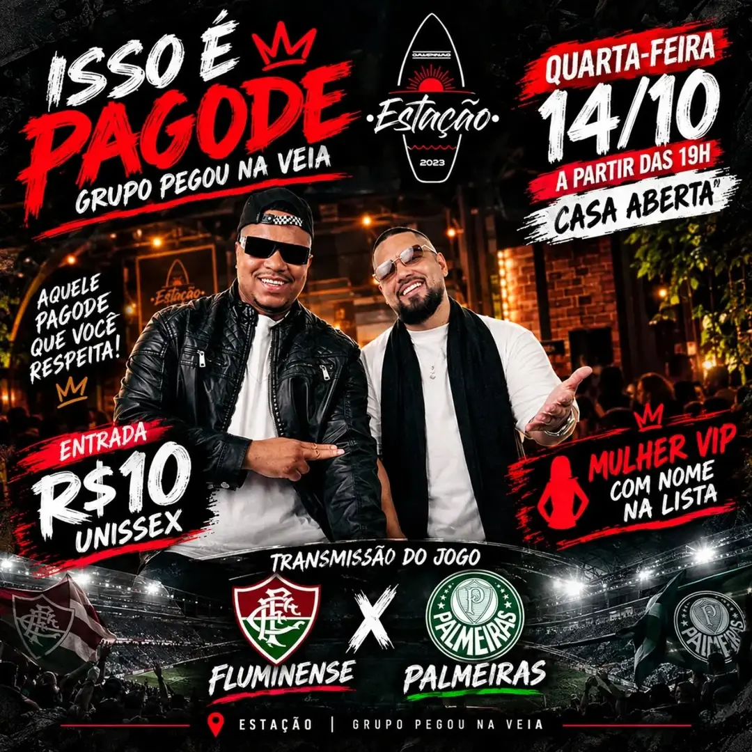 Flyer de Pegou na Veia Oficial e Grupo Pegou Na Veia