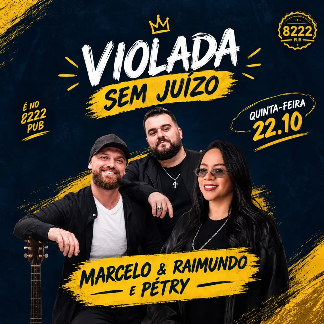 Flyer de Pétry e Marcelo & Raimundo