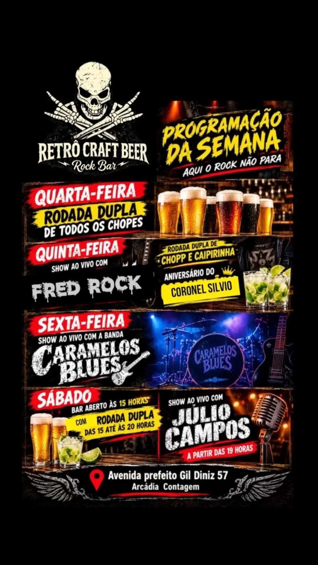 Flyer de Júlio Campos