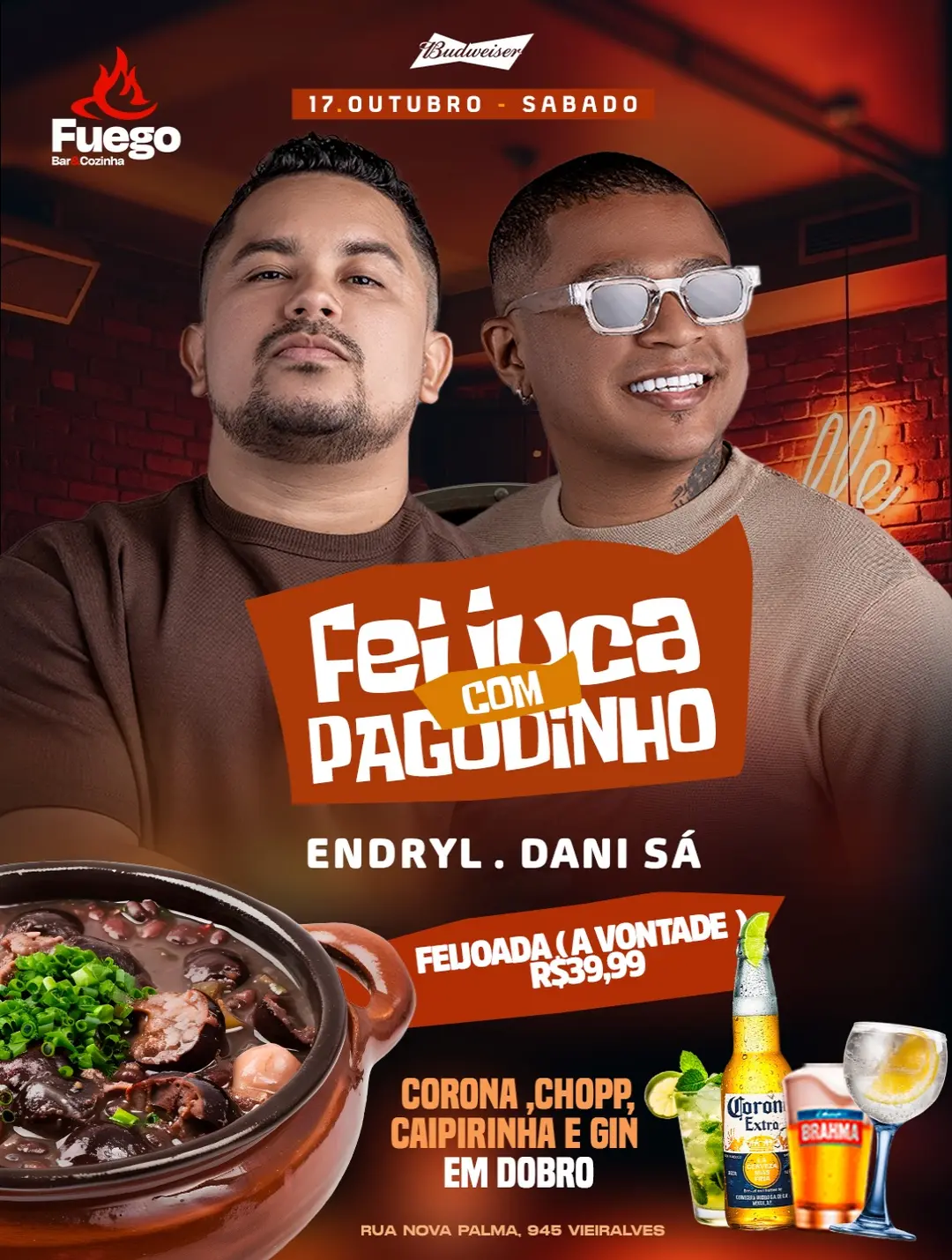 Flyer de Endryl & Dani Sá