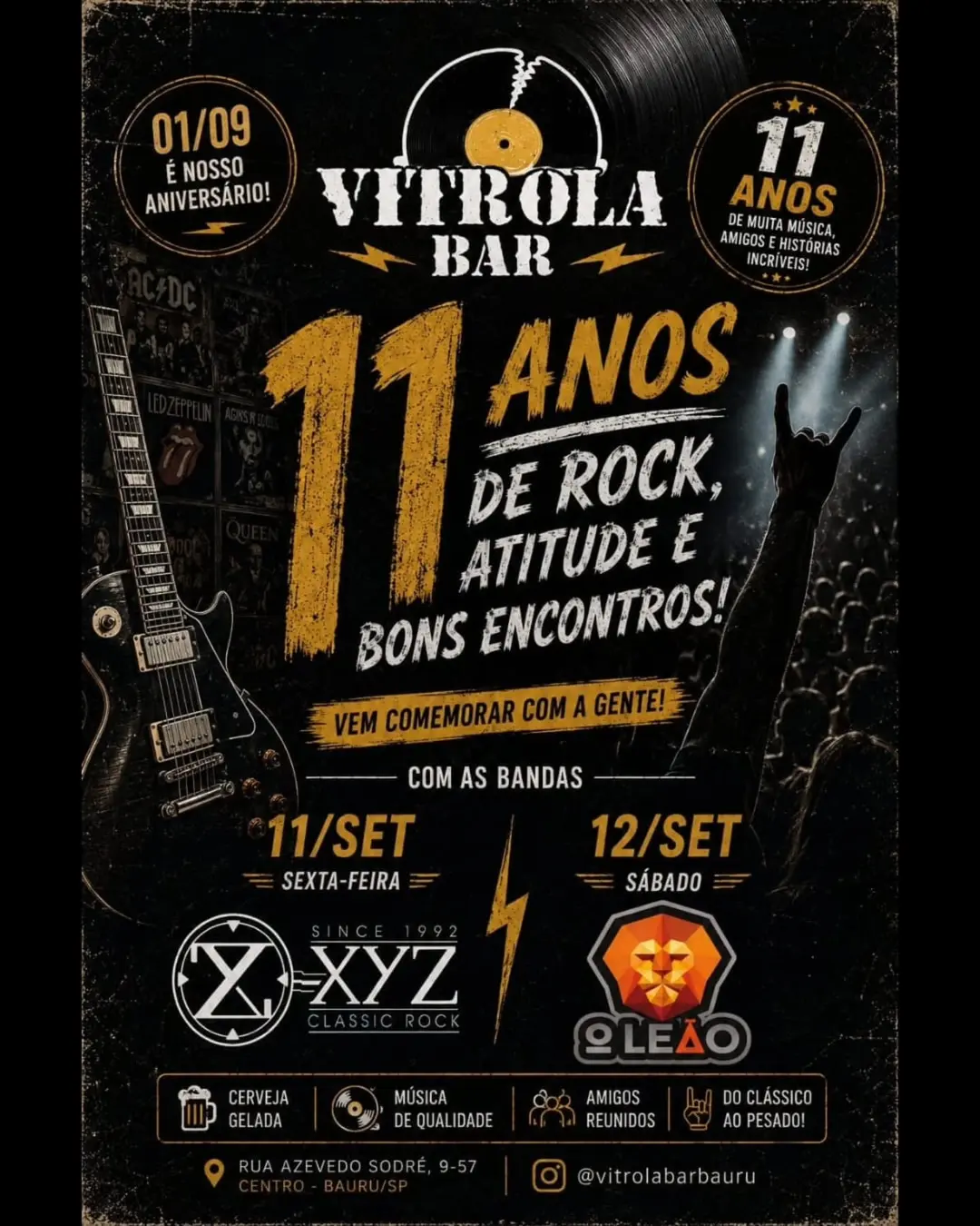 Flyer de Banda o Leão e O Leão - Reencontro
