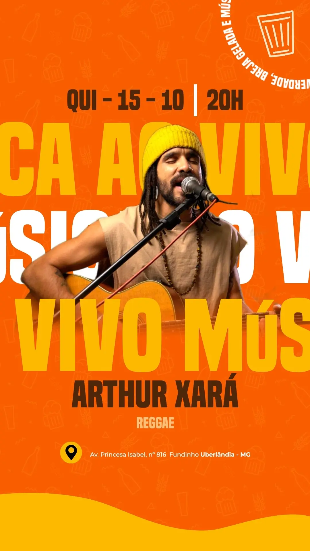 Flyer de Xará e arthurxarao