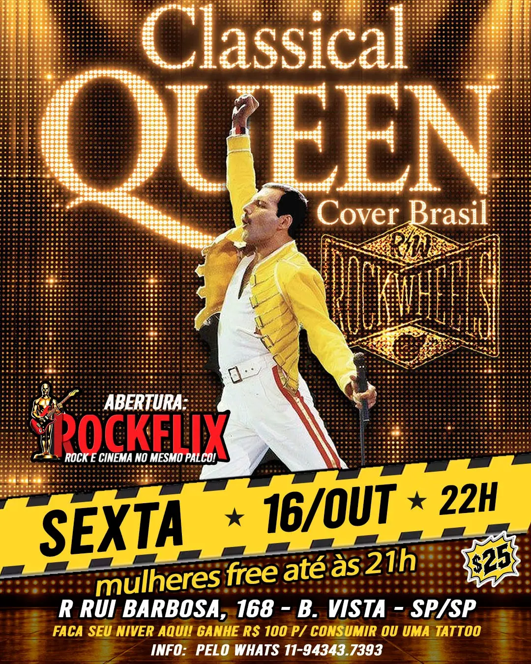 Flyer de Classical Queen e Rockflix