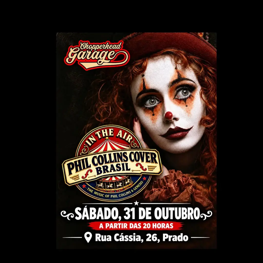Flyer de Phil Collins Cover Brasil