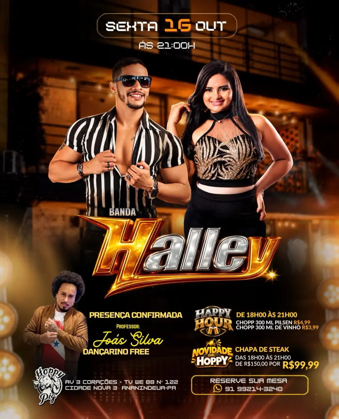 Flyer de Banda Halley