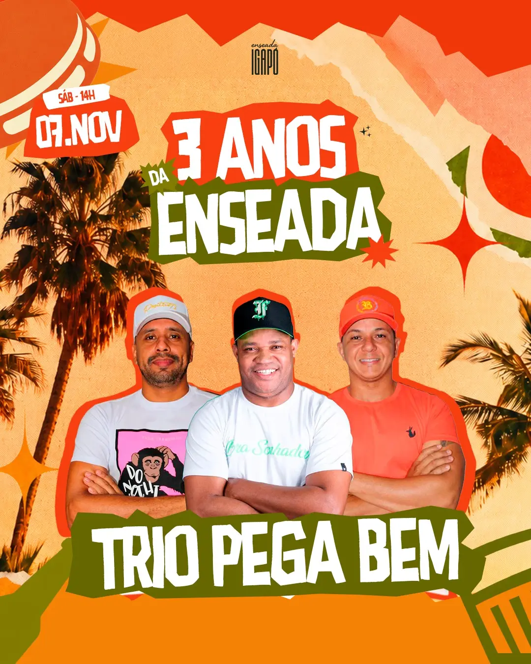 Flyer de Trio Pega Bem