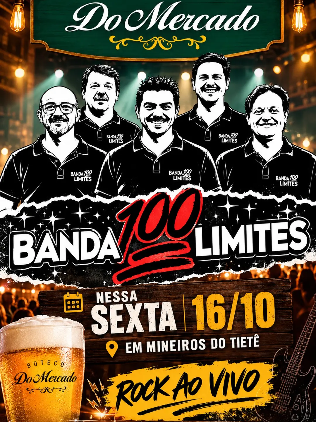Flyer de Banda 100 Limites