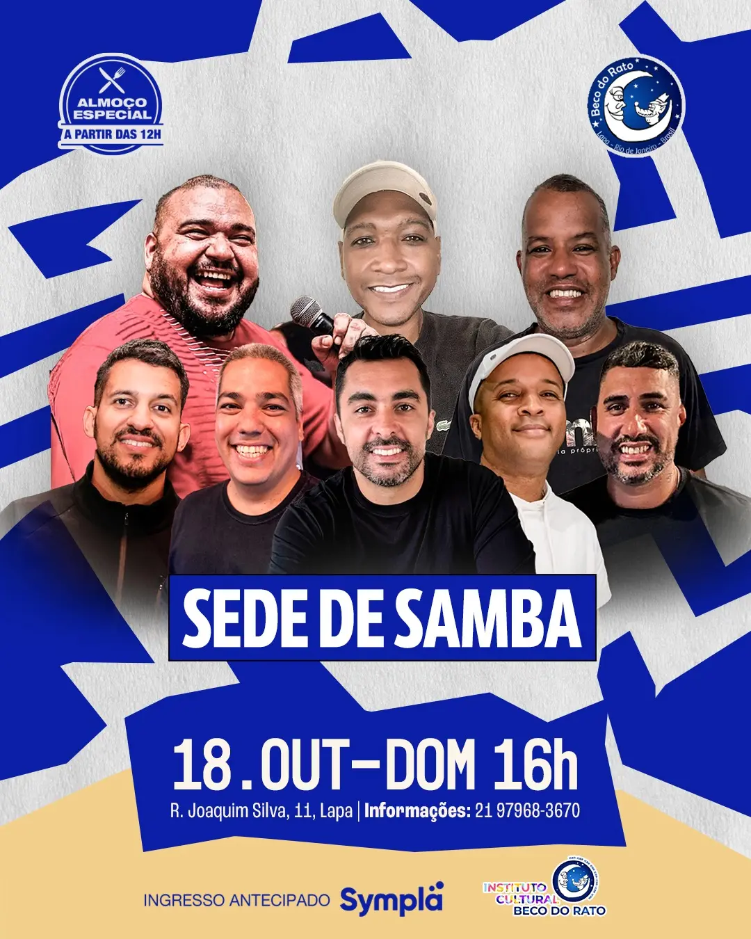 Flyer de Sede de Samba