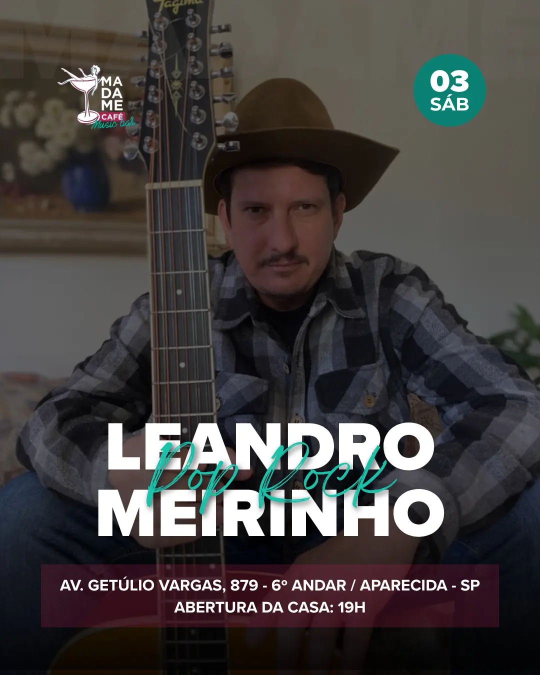 Flyer de Leandro Meirinho