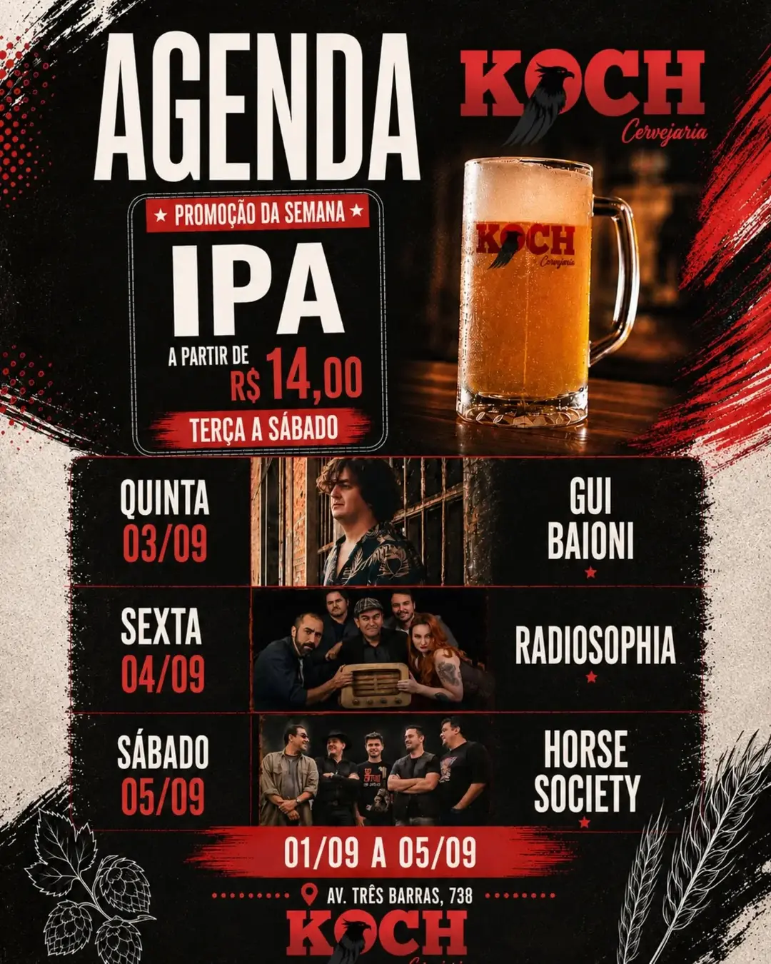 Flyer de Horse Society Rock
