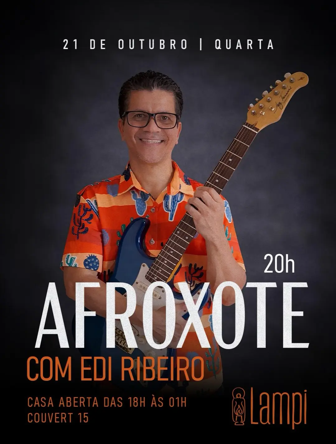 Flyer de Afroxote e Edi Ribeiro