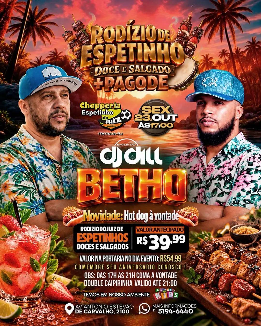 Flyer de Dj Dill e Betho