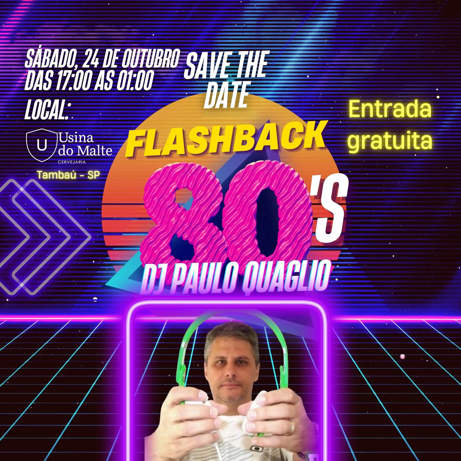 Flyer de DJ Paulo Quaglio