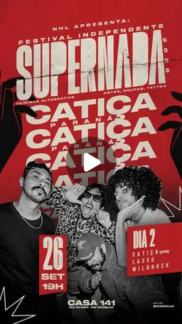 Flyer de Catiça, Lasso e Wild Rock