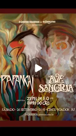 Flyer de Zepelim e o Sopro do Cão, Ave Sangria, Papangu e ZSC