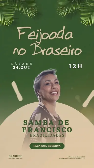 Flyer de Samba de Francisco