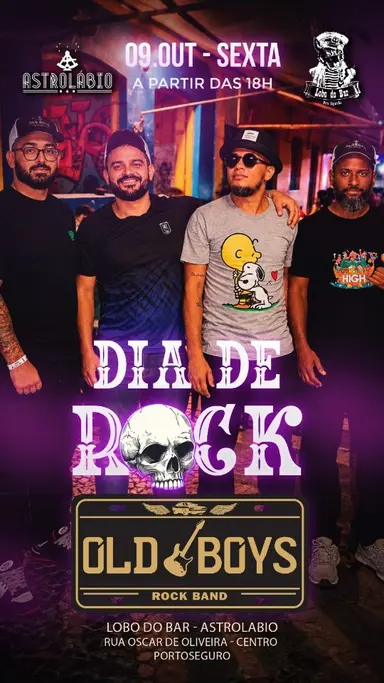 Flyer de Old Boys - Rock Band