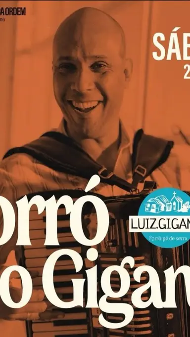 Flyer de Luiz Gigante, Paula Quintella e Fábio Costa
