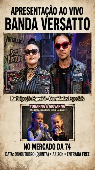 Flyer de Banda Versatto
