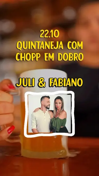Flyer de Juli & Fabiano
