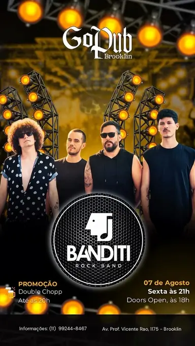 Flyer de Banditi Rockband