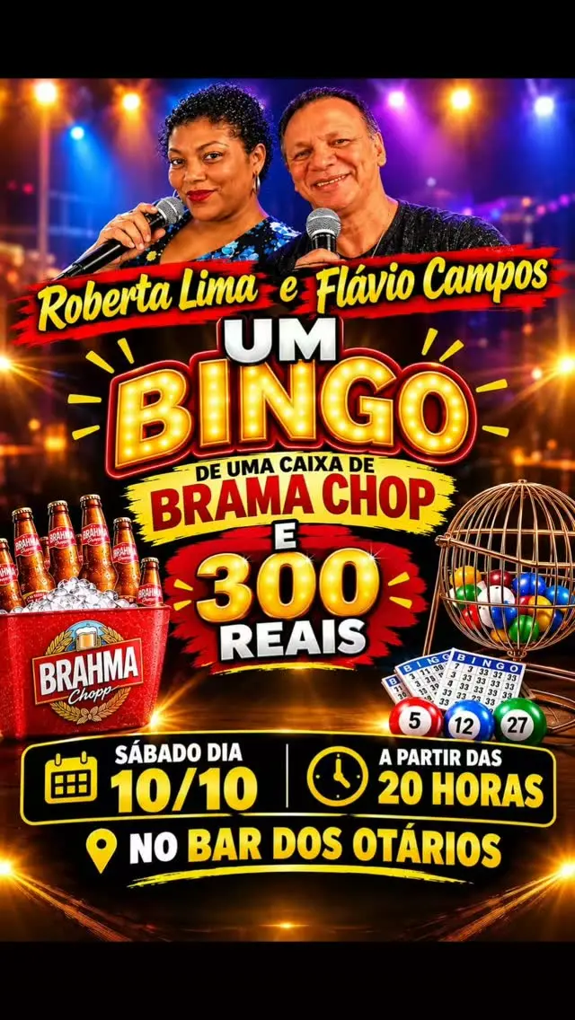 Flyer de ROBERTA LIMA e FLÁVIO CAMPOS
