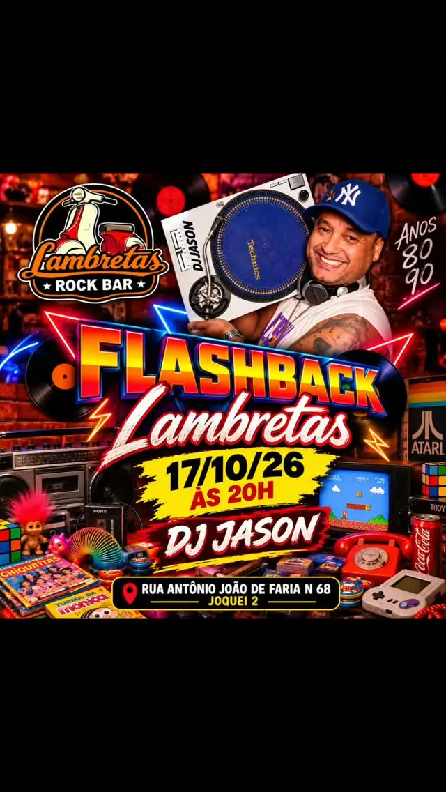 Flyer de DJ Jason e Grupo Estrela
