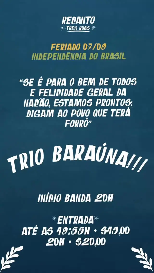 Flyer de Trio Baraúna
