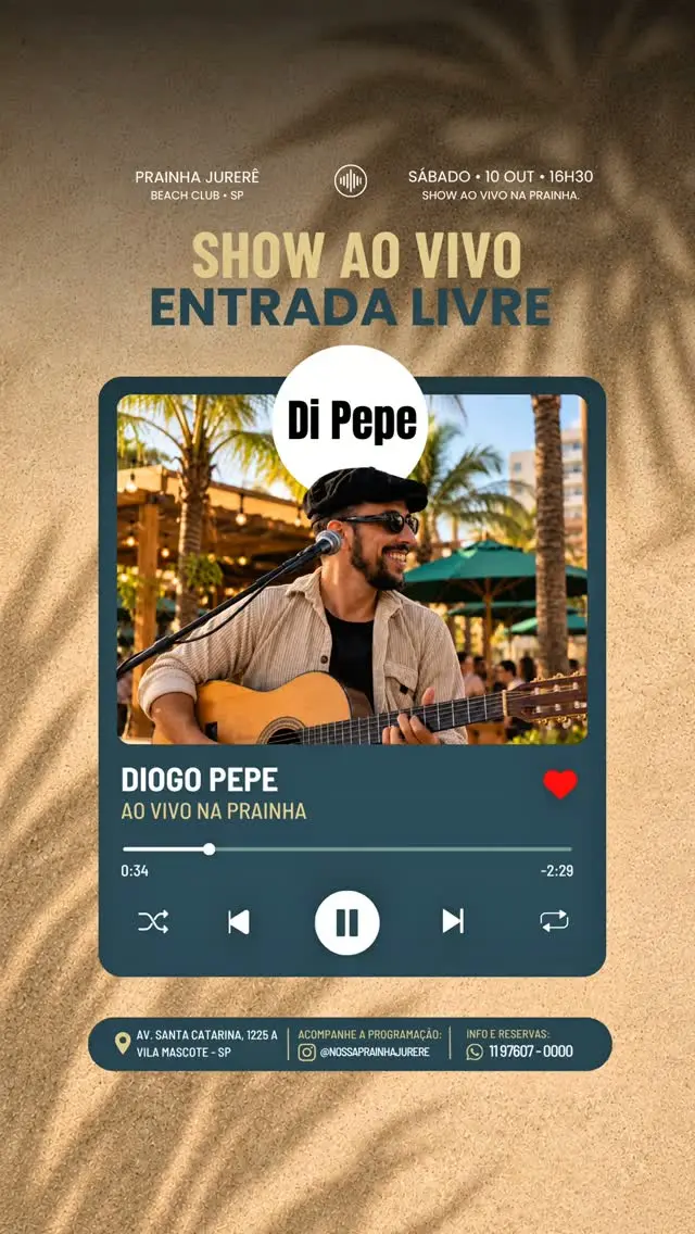 Flyer de Diogo Pepe