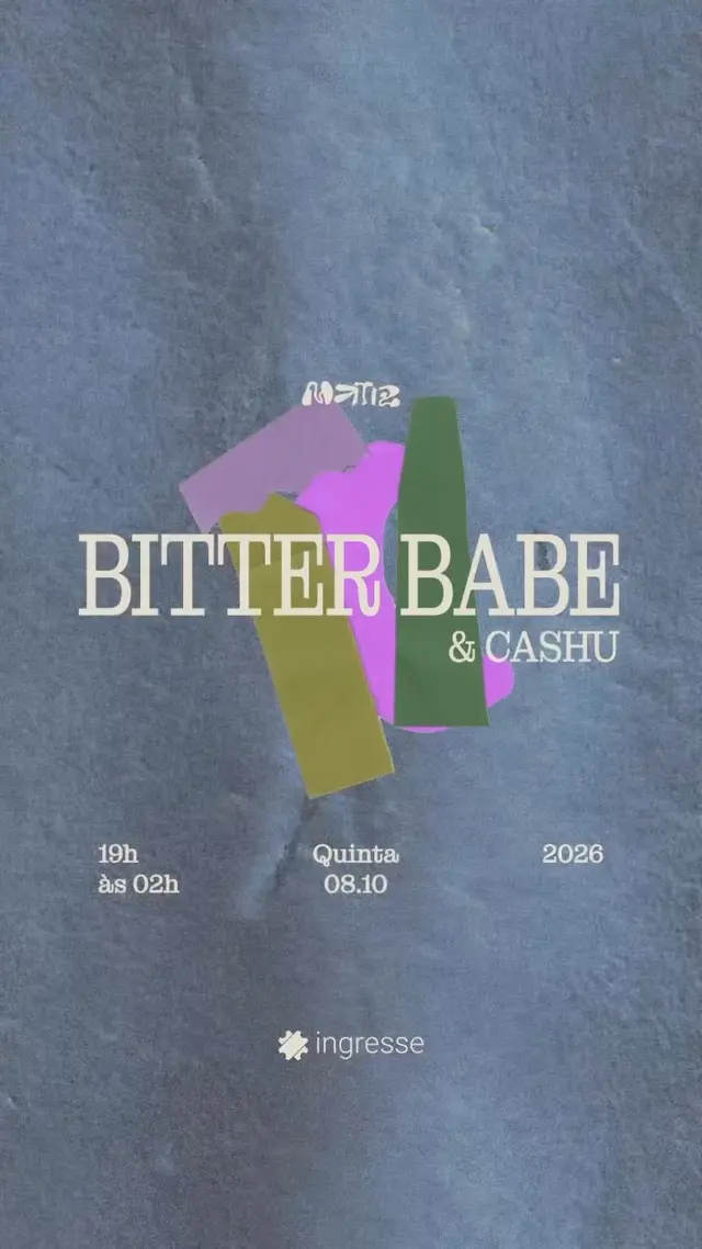 Flyer de Bitter Babe e Cashu