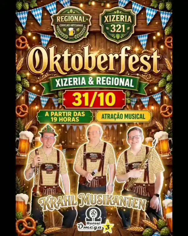 Flyer de Musicas Omega 3
