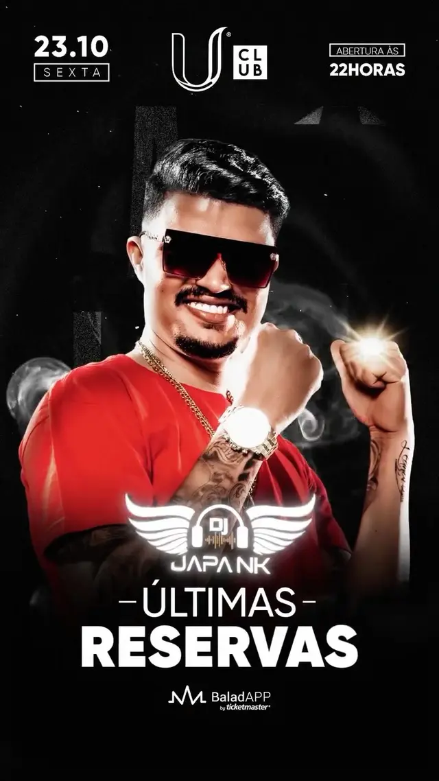 Flyer de DJ Japão
