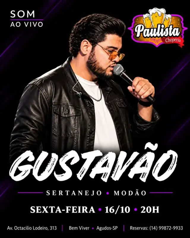 Flyer de Gustavão