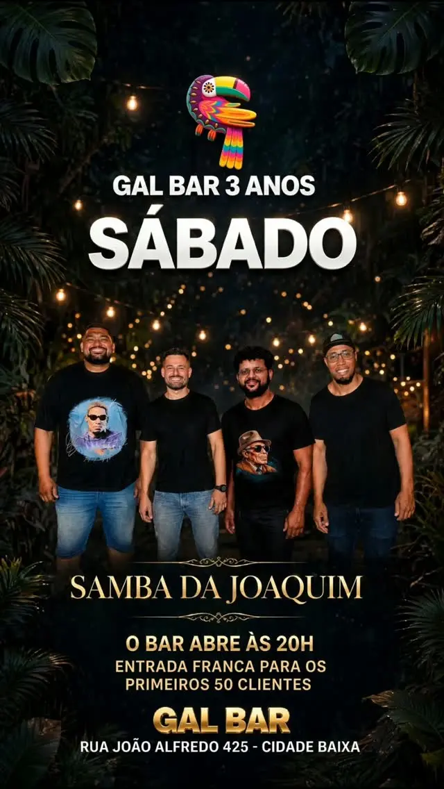 Flyer de Samba da Joaquim