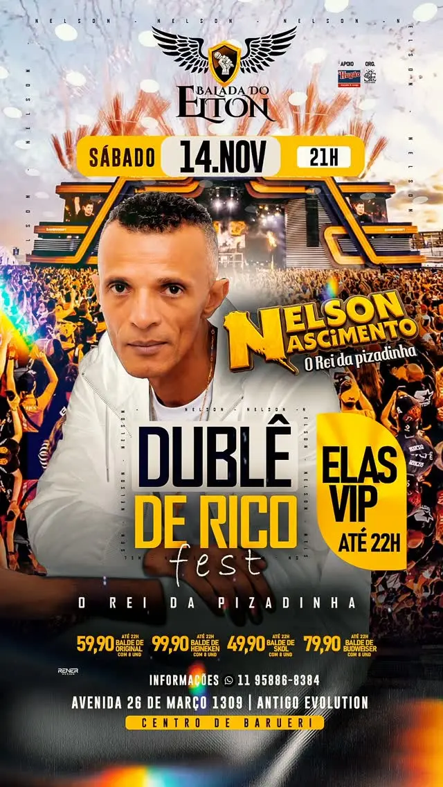 Flyer de Nelson Nascimento