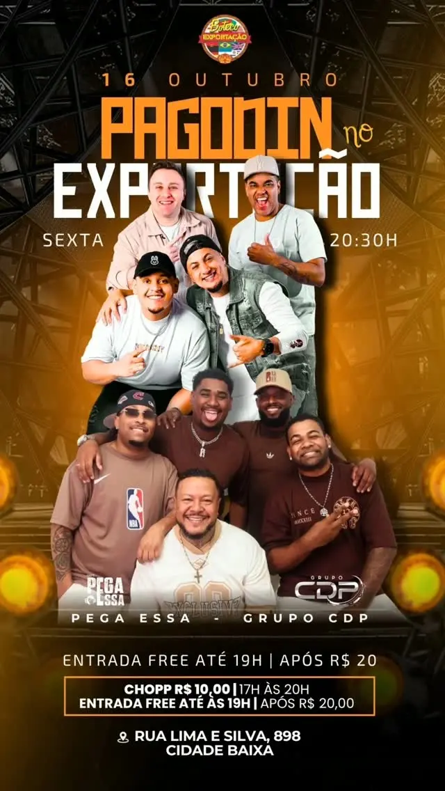 Flyer de Grupo CDP e Pega Essa