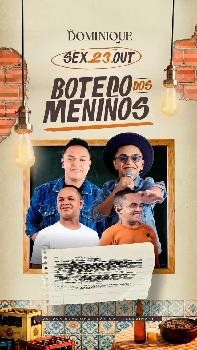 Flyer de Os Meninos de Barão