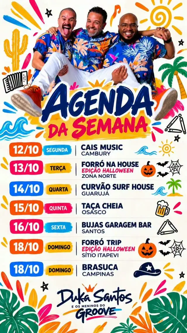 Flyer de Duka Santos