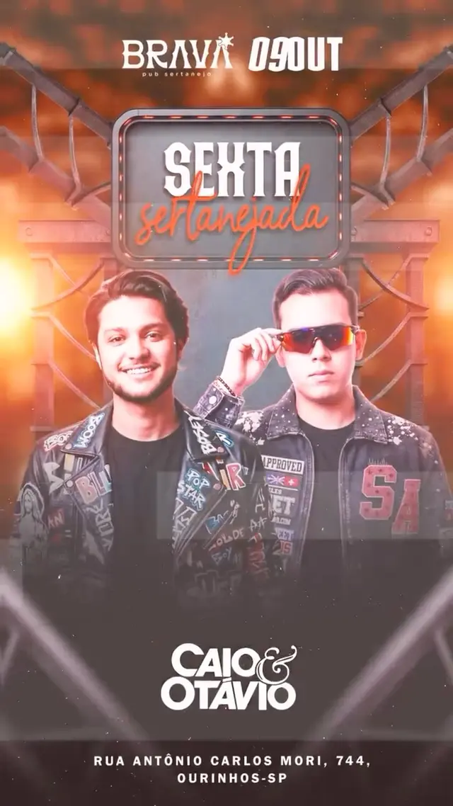 Flyer de Caio & Otávio